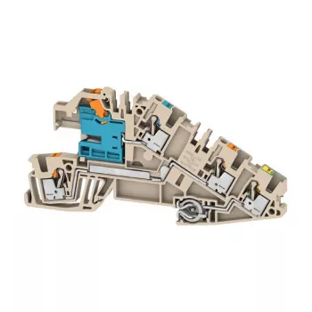 Weidmüller AITB 2.5 BB NDT-L-PE Installation Terminal Block, 3-Tier, Screw Connection, 2.5 mm², Beige, 2668950000