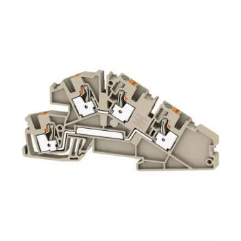Weidmüller AITB 4 BB L-L Installation Terminal Block, 4 mm², 400 V, 32 A, Blue, Screw Connection, DIN Rail