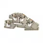 Weidmüller AITB 4 BB L-L Installation Terminal Block, 4 mm², 400 V, 32 A, Blue, Screw Connection, DIN Rail