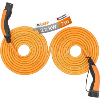 Lapp Mobility Type 2 Helix Charging Cable 22 kW 7 m Orange