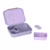 Lassig Bento 12100157012 Little Gang Heart Purple Bento Box