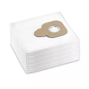 Kärcher 2.885-908.0 Vacuum Cleaner Bags 10 pcs. - Original Fleece Filter Bags for WD 4, WD 5, WD 6, MV 4, MV 5, MV 6