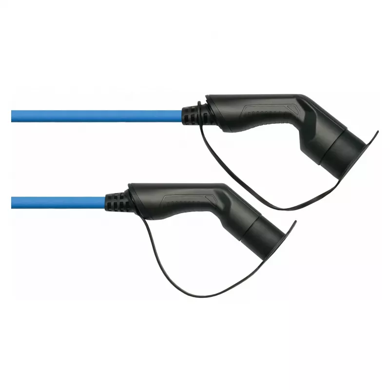 KABELMEISTER Mode 3 EV Charging Cable, Type 2 Plug to Socket, 3-Phase, 16A, 11kW, Blue, 7.5m