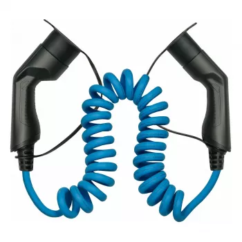KABELMEISTER Mode 3 Type 2 EV Charging Cable 11 kW 16 A 3-Phase Coiled 5 m Black