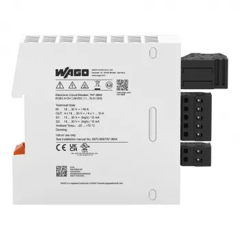 WAGO 787-3664 Electronic Circuit Breaker 4-Channel 24 V DC