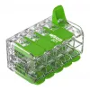 WAGO 221-430 COMPACT 2-Conductor Connector, 0.2-4 mm², 15 pcs, Green Range