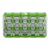 WAGO 221-430 COMPACT 2-Conductor Connector, 0.2-4 mm², 15 pcs, Green Range