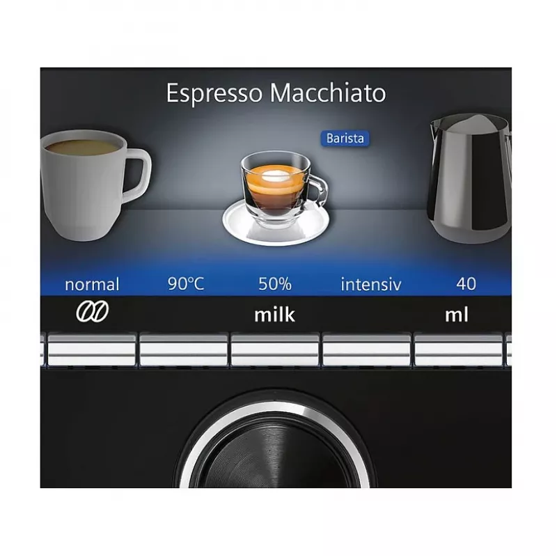Siemens EQ.6 TE655503DE Fully Automatic Coffee Machine with Ceramic Grinder, TFT Display, 1500 W, Black
