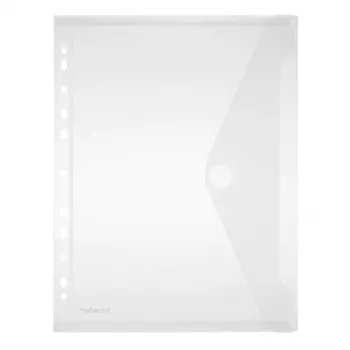 FolderSys Punched Pocket 40106-04 DIN A4 Transparent 10 Pieces/Pack