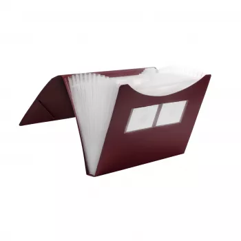 FolderSys Expanding File Folder 12 Compartments Red