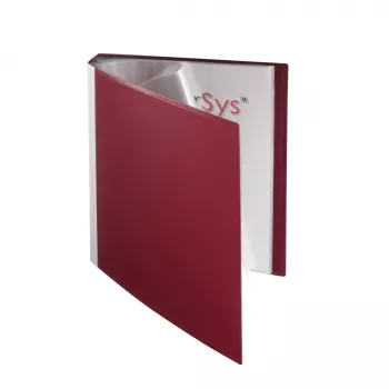 FolderSys Display Book Bordeaux with 40 Pockets