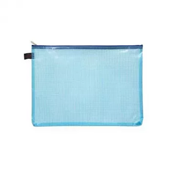 FolderSys 10 Document Pouches A4 with Zipper - Clear