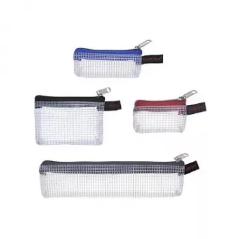 FolderSys 4 Zipper Pouches Set 1x 170x40 mm Grey 3x 80x55 mm Black/Grey