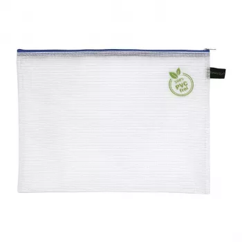 Foldersys A4 Zipper Document Pouch Transparent PVC