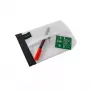 FolderSys SnapBag DIN A6 Clear Transparent PVC-Free Document Wallet with Black Seam