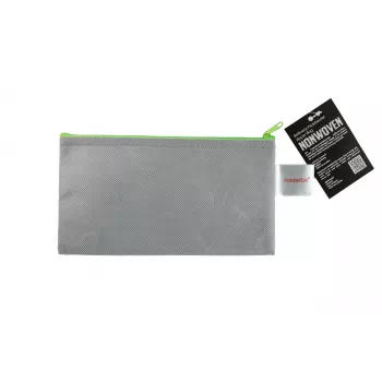 FolderSys Zipper Pouch DL Grey Opaque Non-Woven PP 120 x 220 mm