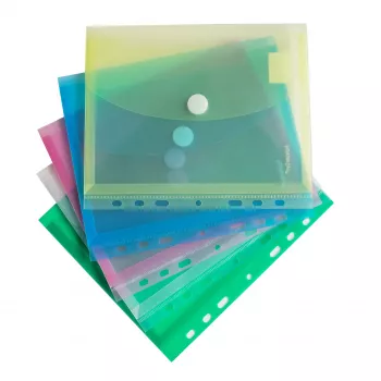 FolderSys 10 Document Pockets DIN A5 Color-Sorted Grained 0.20 mm