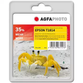AGFAPHOTO APET181SETD Ink Cartridge Set - Black, Cyan, Magenta, Yellow (4-Pack) Compatible with Brother LC-1100