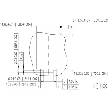 METZ CONNECT E-DAT Modular Housing with 12 Ports, Light Grey (RAL 7035), IP20, Empty