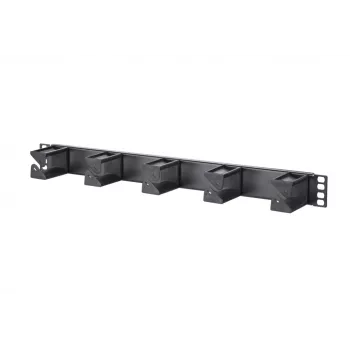 METZ CONNECT 19-Inch Patch Panel, 1U, 56 mm, RAL 9005 Black (130894-01-29-E)