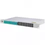 METZ CONNECT 150255BA12-E 1U 24-Port LC-Duplex OM4 Fiber Optic Patch Panel - Grey (RAL 7035)