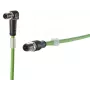 METZ CONNECT 142M1D19010 Cat5e M12 Patch Cable 1m Green