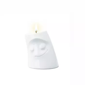 FIFTYEIGHT PRODUCTS FIFTYEIGHT Candle Snuggle CUDDLY Small Candle Holder White