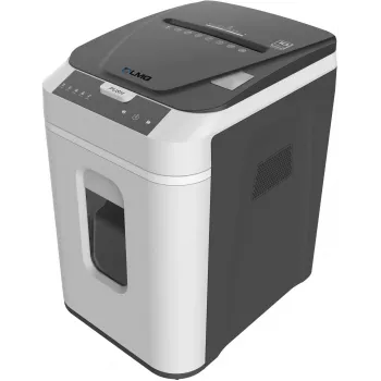 LMG AUTO180P5 Paper Shredder with Particle Cut, 180 Sheets Auto Feed, P-5 Security, Black/Silver