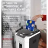 LMG AUTO180P5 Paper Shredder with Particle Cut, 180 Sheets Auto Feed, P-5 Security, Black/Silver