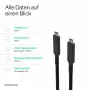 Flexline USB-C to USB-C Cable, USB 3.2 Gen 2, 100W PD, Braided Nylon, 1m (FL31-75004)