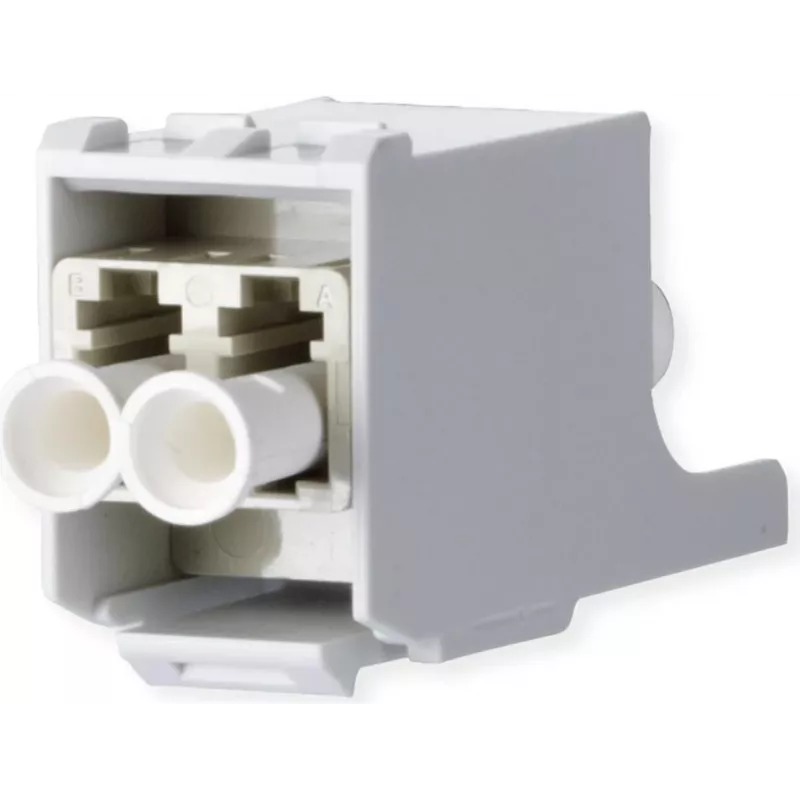 METZ CONNECT OpDAT LC Duplex Multimode Module, Ceramic Ferrule, Beige