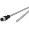 METZ CONNECT Industrial Ethernet Cable - M12 8-pin (R-coded) to Open End - 10 m - Unshielded - Grey (142MKA20100)