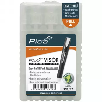 Pica VISOR Permanent Replacement Refills White (10-Pack)