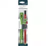 PICA-MARKER Pica Pencil Holder Set with Integrated Sharpener Pocket Bundle Black & Graphite