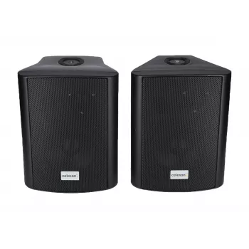 celexon 525-B Active 2-Way Speaker Set, 2 x 30 W RMS, with Wall Brackets, Black (1000003398)