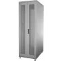 IT-BUDGET 19 inch Network Cabinet SRK - 42U - 600x600 mm - Perforated Double Doors Front & Rear - Pre-assembled - Light Grey (99ITB19SRK4266DTGNM)