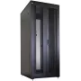 IT-BUDGET 19 inch Network Cabinet SRK - 42U - 800x800 mm - Perforated Double Doors Front & Rear - Cable Ducts - Pre-assembled - Black (99ITB19SRK4288DTSNM)