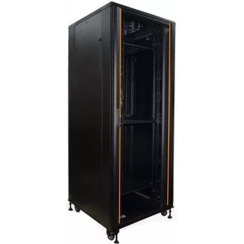 IT-BUDGET 19 inch Network Cabinet SRK - 42U - 800x800 mm - Visible/Full Sheet Steel Door - Cable Channels - Assembled - Black (99ITB19SRK4288GSNM)