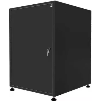 RESISTER 19-inch Cabinet - Enhanced Dust Protection - 15U - Solid Steel Door - 600x800mm - Black (99RRSJ1568BVT)