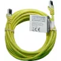IT-BUDGET Full Copper Premium Patch Cable - Flex AWG 26 - Cat.8.1 - 2000 MHz - Halogen-Free - PoE+ - 40 Gbit - Yellow - 5 m
