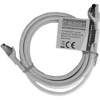IT-BUDGET Full Copper Premium Patch Cable - Flex AWG 26 - Cat.8.1 - 2000 MHz - Halogen-Free - PoE+ - 40 Gbit - White - 3 m (90ITBFLEX81PK3W)