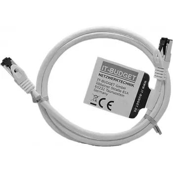 IT-BUDGET Full Copper Premium Patch Cable - Flex AWG 26 - Cat.8.1 - 2000 MHz - Halogen-Free - PoE+ - 40 Gbit - White - 1.5 m (90ITBFLEX81PK15W)