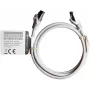 IT-BUDGET Full Copper Premium Patch Cable - Flex AWG 26 - Cat.8.1 - 2000 MHz - Halogen-Free - PoE+ - 40 Gbit - Grey - 1 m