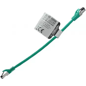 IT-BUDGET Full Copper Premium Patch Cable - Flex AWG 26 - Cat.8.1 - 2000 MHz - Halogen-Free - PoE+ - 40 Gbit - Green - 0.5 m (90ITBFLEX81PK050GR)