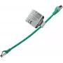 IT-BUDGET Full Copper Premium Patch Cable - Flex AWG 26 - Cat.8.1 - 2000 MHz - Halogen-Free - PoE+ - 40 Gbit - Green - 0.5 m (90ITBFLEX81PK050GR)