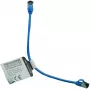 IT-BUDGET Full Copper Premium Patch Cable - Slim AWG 28 - Cat.8.1 - 2000 MHz - Halogen-Free - PoE+ - 40 Gbit - Blue - 0.15 m