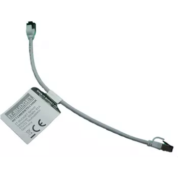 IT-BUDGET Full Copper Premium Patch Cable - Slim AWG 28 - Cat.8.1 - 2000 MHz - Halogen-Free - PoE+ - 40 Gbit - Grey - 0.15 m