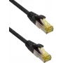 IT-BUDGET Full Copper Premium Patch Cable - Super Flex TPE - Cat.6A - with Cat.7 Raw Cable - 600 MHz - Halogen-Free - PoE+ - 10GBit - Black - 0.15 m