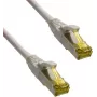 IT-BUDGET Full Copper Premium Patch Cable - Super Flex TPE - Cat.6A - with Cat.7 Raw Cable - 600 MHz - Halogen-Free - PoE+ - 10GBit - Grey - 0.50 m (90ITBFLEX6A7PK050G)