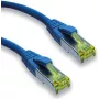 IT-BUDGET Full Copper Premium Patch Cable - Super Flex TPE - Cat.6A - with Cat.7 Raw Cable - 600 MHz - Halogen-Free - PoE+ - 10GBit - Blue - 3 m